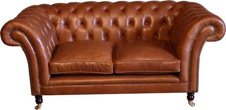 Kensington 2 Seat Leather Chesterfield Sofa