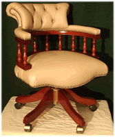 Beige captains chair view 1