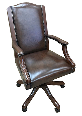 Cuthbert Swivel Desk Chair Leather