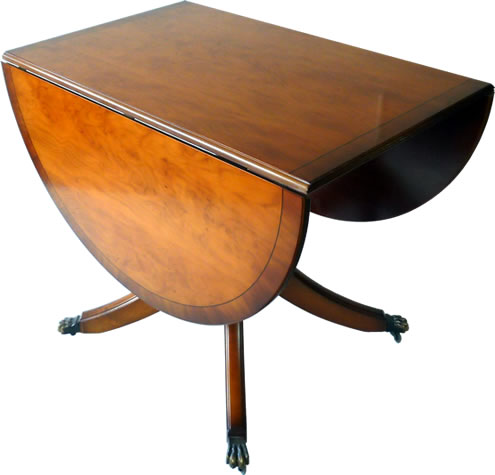 Pembroke reproduction dining table closed