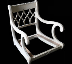 Gothic Carver Swivel Chair Frame