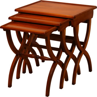 Scissor End Nest of Tables in Scissor End Nest of Tables in