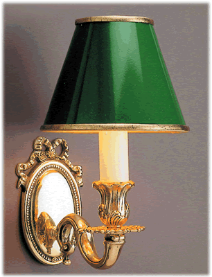 Single Candle Stick Wall Light with Shade