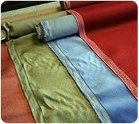 Samples of Draylon fabric