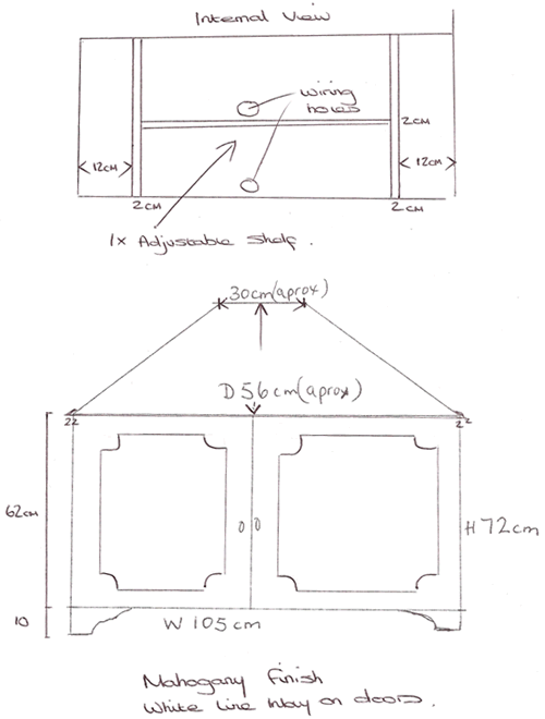 Bespoke TV Cabinet Made to Order