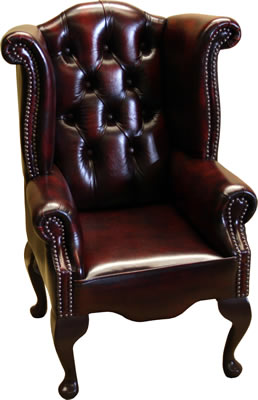 childrens leather armchair