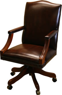 Gainsborough Chairs Leather Yew Oak Walnut And Mahogany