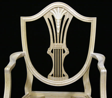 Shield Back Wheatear Dining Chair Back