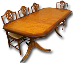 Reproduction dining tables mahogany yew