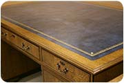 Leather topped desk