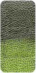 Green leather sample